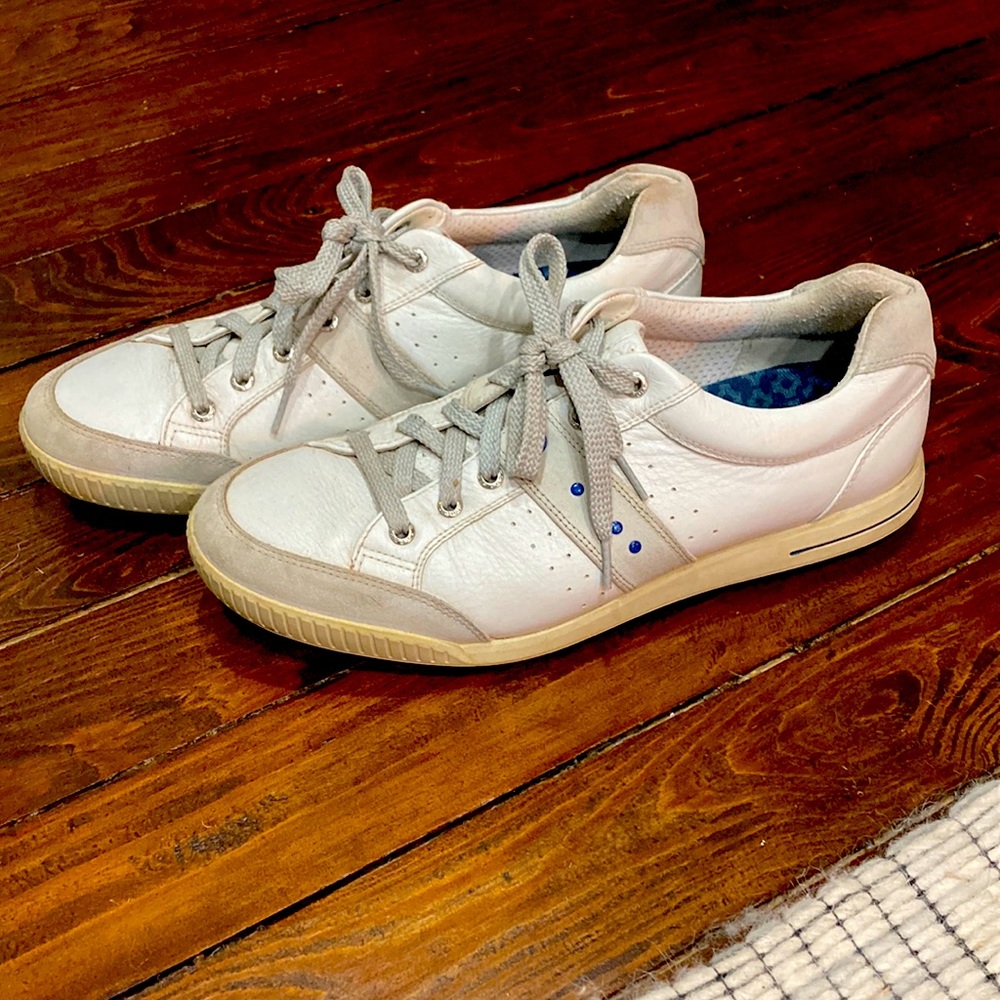 Ecco Mens Golf Street Premiere White Golf Sneakers Size 44